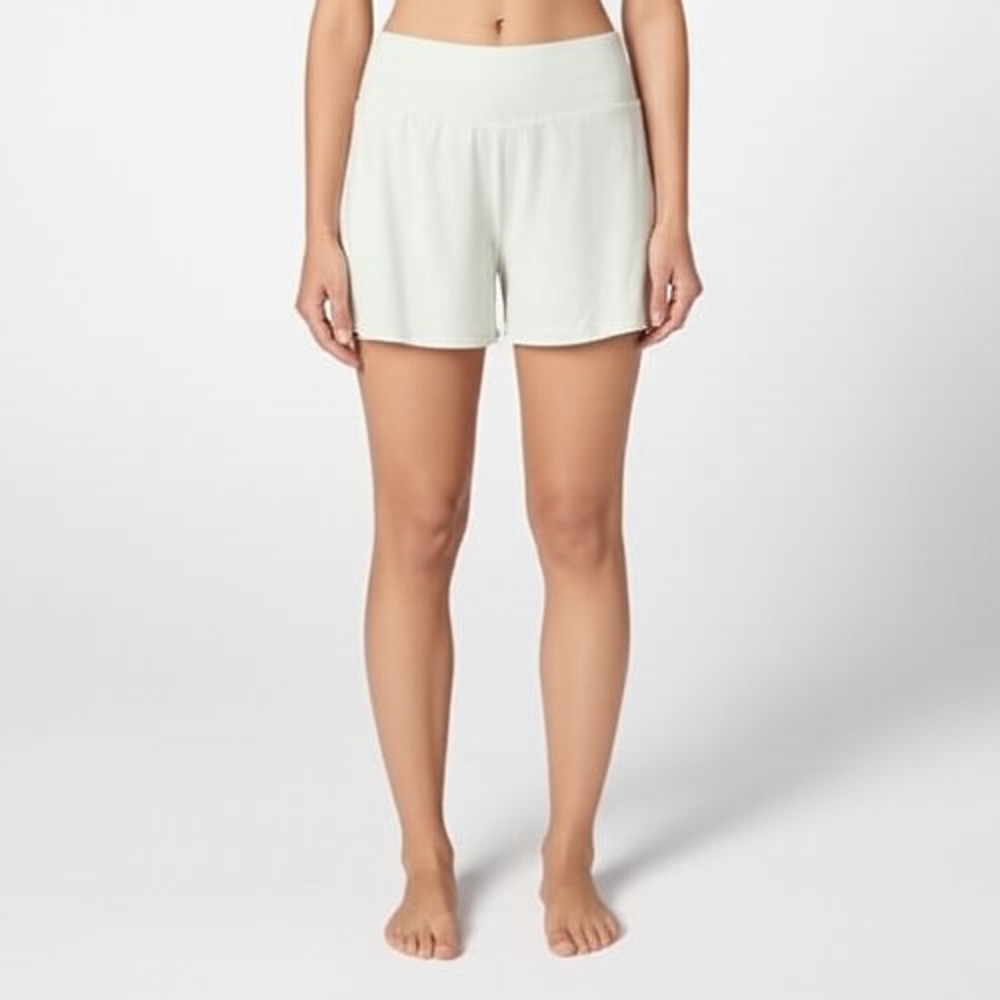 SHEIN Shorts Womens Size L White Athletic Lounge Elastic Waist Casual Sporty